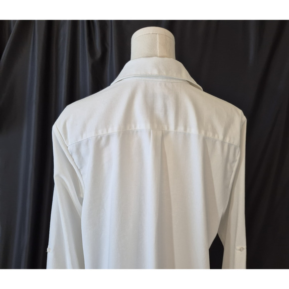 New The Shirt Rochelle Behrens White Cotton The Raya Shirt Dress Medium - Picture 7 of 9